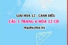 Giải câu 1 trang 6 Hóa 12 Cánh Diều SGK